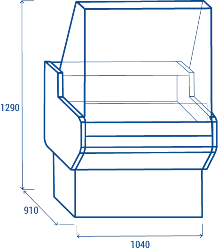 Witryna ze stołem chłodniczym 100 l | CoolHead, WST100 2