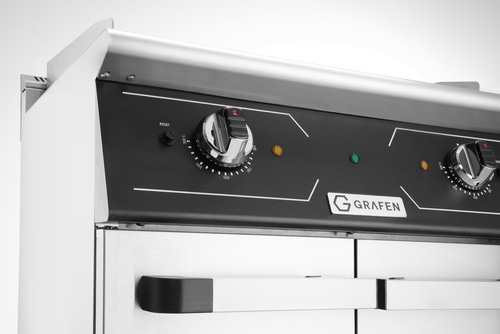 Grill elektryczny nastawny z szafką Perfecta (płyta 1/3 ryflowana + 2/3 gładka), szer. 700 mm | Grafen, GREG43C 5