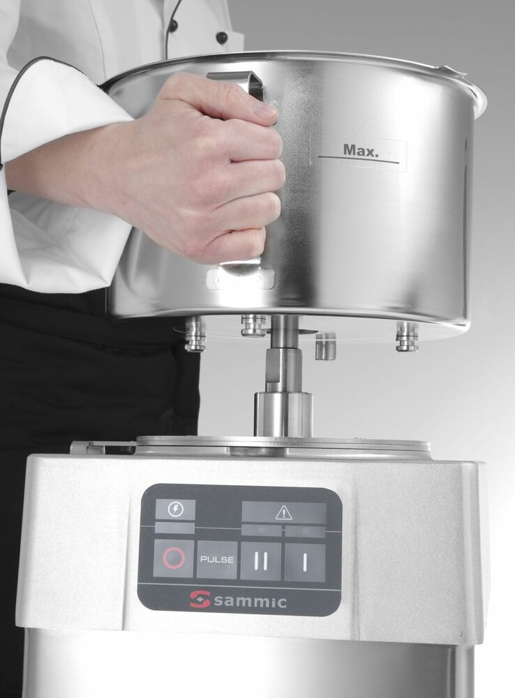 Kuter K-52 z panelem elektronicznym, pojemność 5,5 l, 2 prędkości, jednofazowy | Sammic, 1050832 1