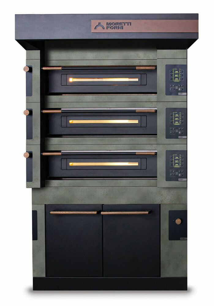 Piec trzykomorowy S120 Icon z okapem i komorą rozrostu H=700mm | Moretti Forni, MFSI120TL 1