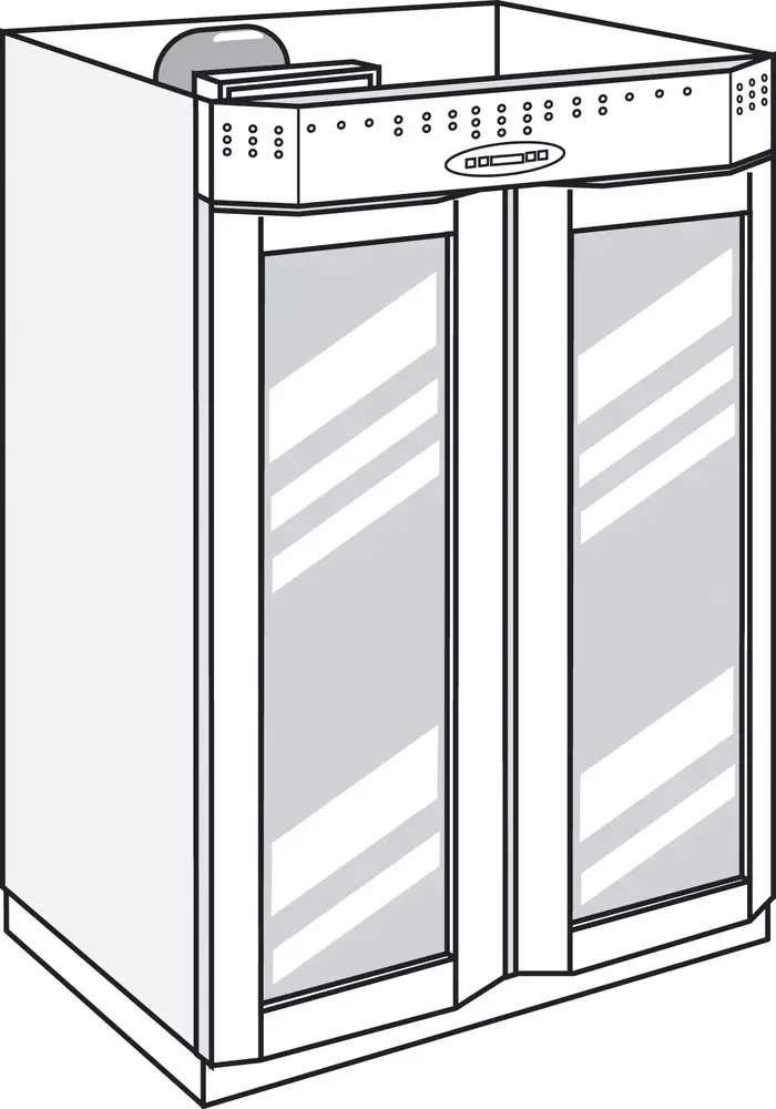 Cokół ze stali nierdzewnej - komplet z 3 stron. Przeznaczenie: szafa 2-drzwiowa 1500 L INOX, 1500 L GLASS, 1500 L VIP | Meatico, PA1810 1
