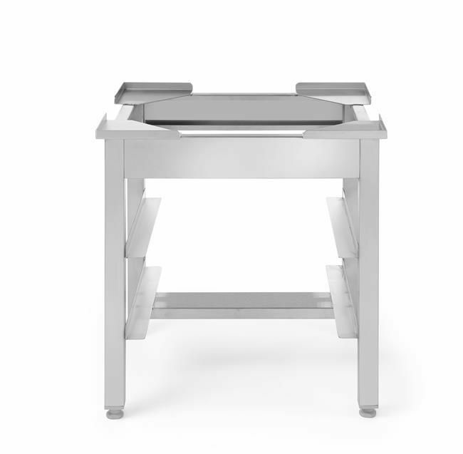 Podstawa pod zmywarkę do naczyń z prowadnicami na kosze 500x500x(H)105 mm, o wym. 580x520x(H)500 mm | Grafen, 230930 1