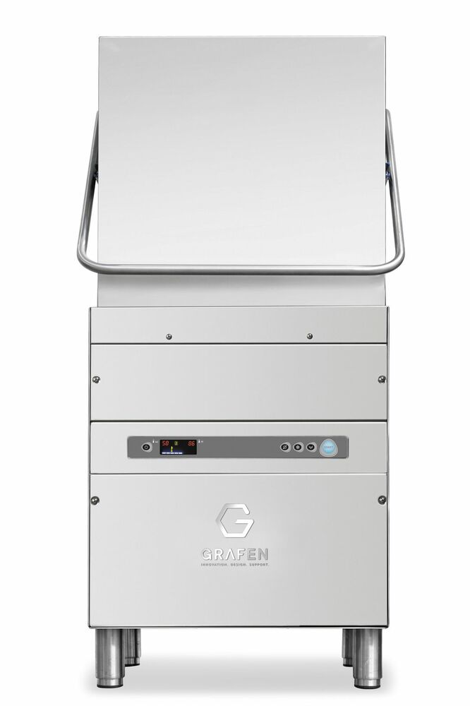 Zmywarka kapturowa do naczyń HT11E DF DDE, 50x50 z filtrem powierzchniowym, dozownikiem detergentu, elektroniczna | Grafen, 235607 1