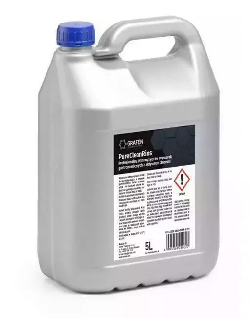 Profesjonalny płyn płuczący do zmywarek gastronomicznych  - PureCleanRins - 5L | Grafen, PureCleanRins 5L 1