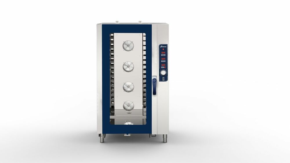 Piec konwekcyjno - parowy Nano Drive 20 x GN 2/1 lub 40 GN 1/1 sterowany elektronicznie, z systemem myjącym i sondą  | Grafen NANO, 219096 1