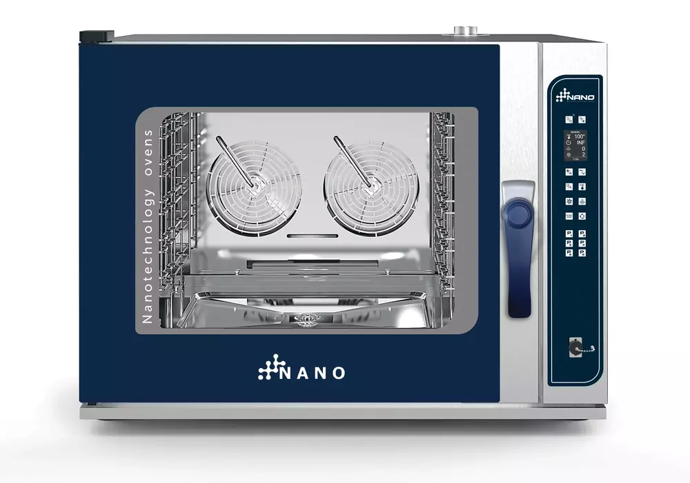 Piec konwekcyjno - parowy Nano Drive 5 x GN1/1 sterowany elektronicznie, z systemem myjącym i z sondą | Grafen NANO, 219171 1