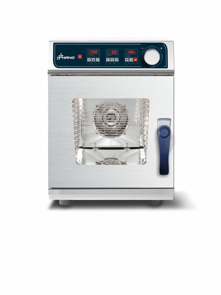 Piec konwekcyjno-parowy Grafen Compact 6x GN2/3 – elektryczny, sterowanie elektroniczne, z sondą i systemem myjącym  | Grafen NANO, 223192 1