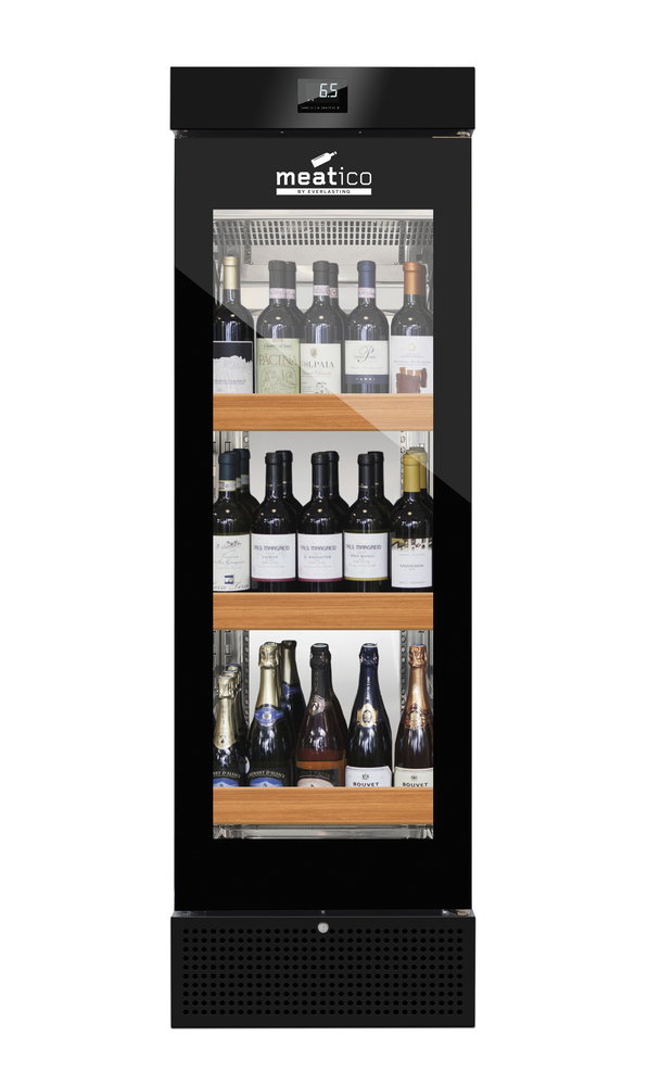 Szafa do wina WINE 400 BLACK GLASS | Meatico, ACN538 1