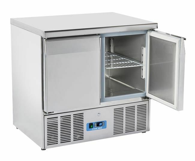 Stół chłodniczy sałatkowy Coolhead 2 drzwiowy, z blatem roboczym | CRX90A 1