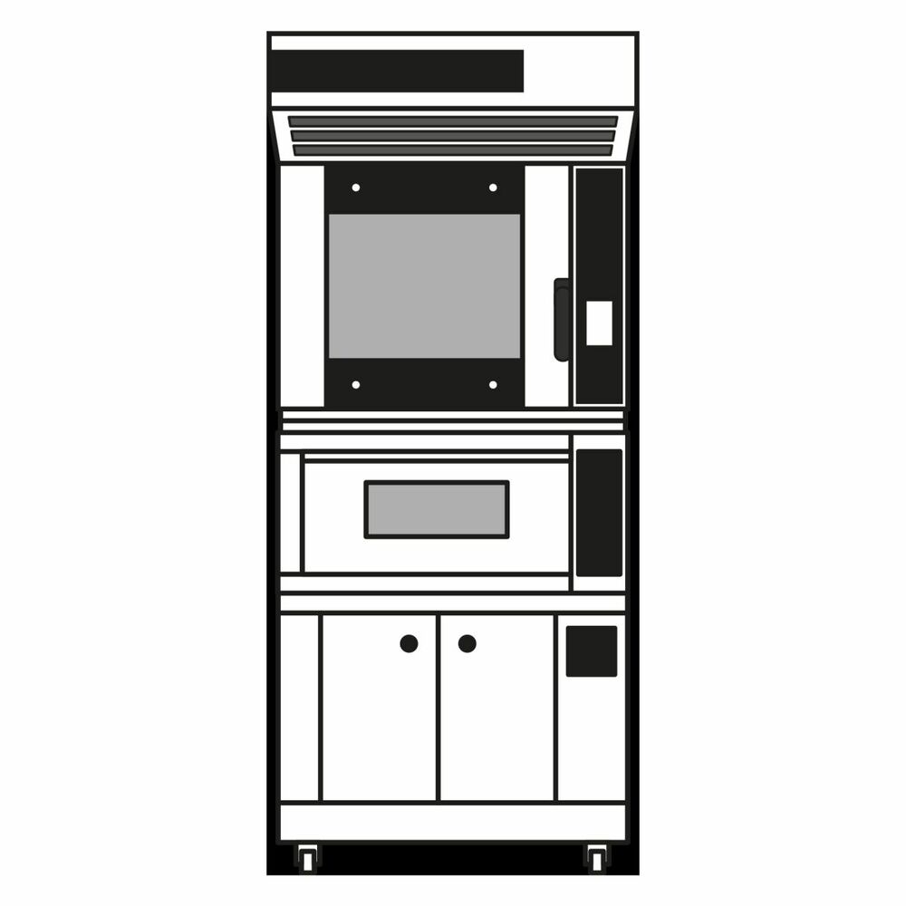Zestaw piekarniczo-cukierniczy: F50E + Ideck ID60.60M + podstawa z komorą rozrostu H=700mm | Moretti Forni, MFIBAKE8 1