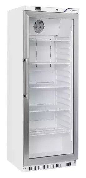 Szafa chłodnicza przeszklona 400 l, biała | CoolHead, QRG400 1