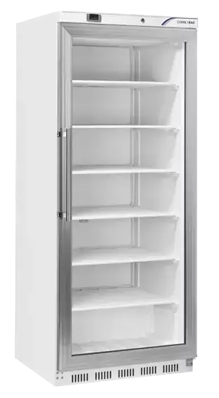 Szafa zamrażalnicza przeszklona GN 2/1, 600 l, biała | CoolHead, QNG600 1