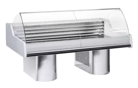 Witryna ze stołem chłodniczym na świeże ryby 200 l | CoolHead, WFH200 1