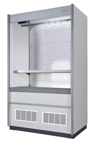 Witryna chłodnicza przyścienna z hakiem na mięso, szer. 960 mm | CoolHead, VS10 1