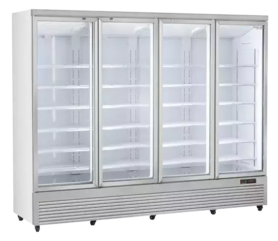 Witryna chłodnicza do napojów, czterodrzwiowa 2300 l | CoolHead, RCG2500 1