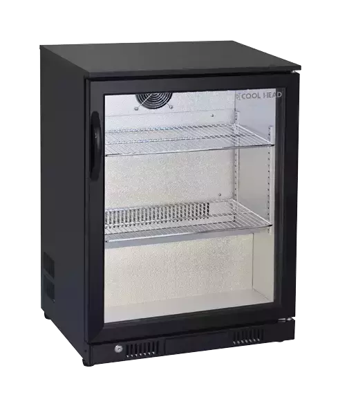 Lodówka minibar czarna, jednodrzwiowa 124 l (wys. 860 mm) | CoolHead, BBC186 1