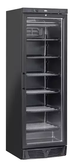Szafa mroźnicza przeszklona czarna 300 l | CoolHead, TNG390B 1
