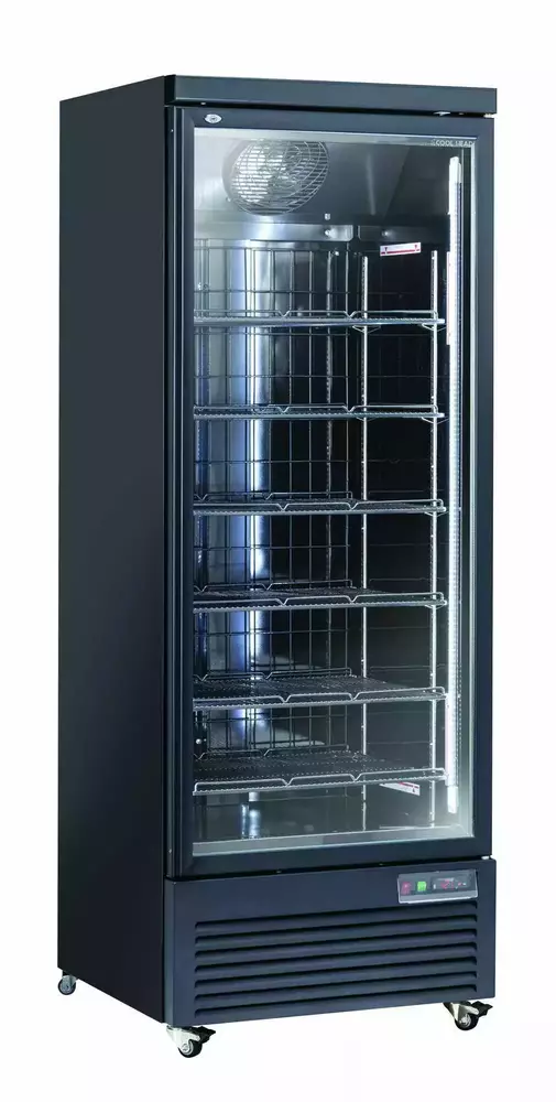 Szafa mroźnicza gastronomiczna czarna 560 l, 750x760x2040 mm | CoolHead, RFG750B 1