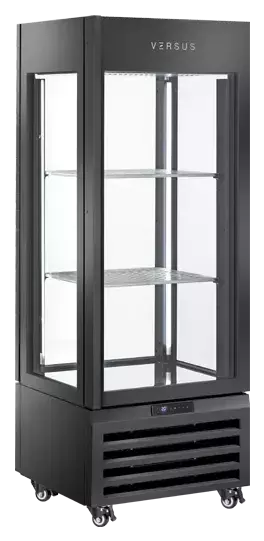 Witryna do wina panoramiczna czarna 440 l | CoolHead, RV404B 1