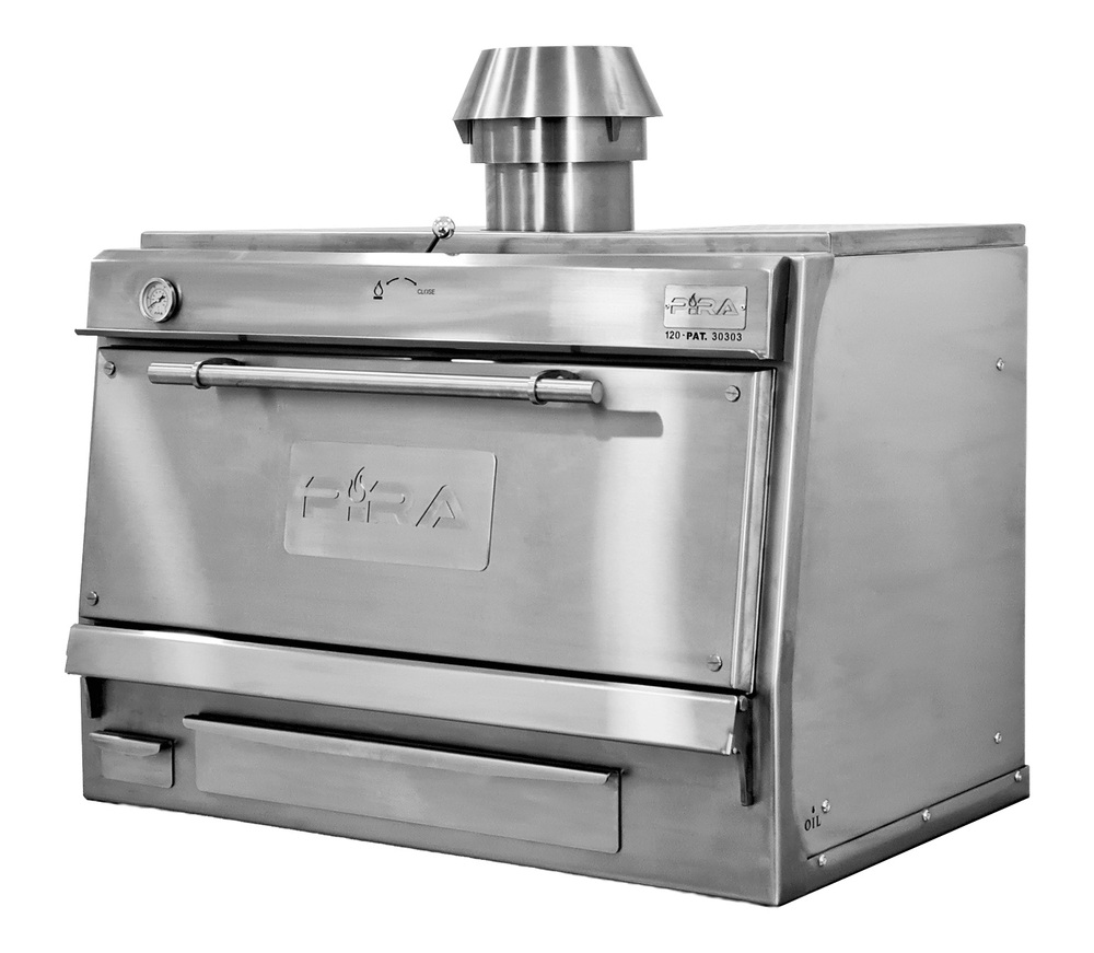 Piec grillowy węglowy SILVER 120 SD z drzwiami pełnymi, 1200x795 mm | Pira, 120.106 1