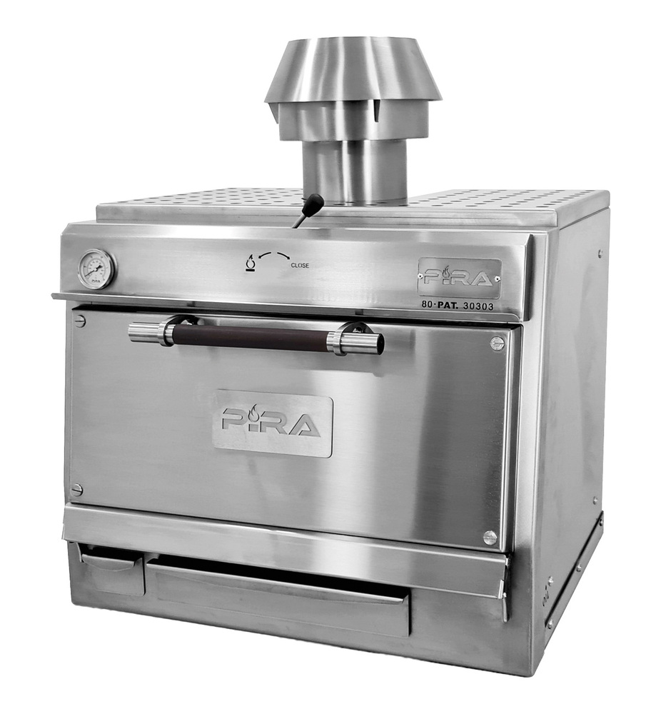 Piec grillowy węglowy SILVER 80 SD z drzwiami pełnymi, 800x685 mm | Pira, 490.106 1