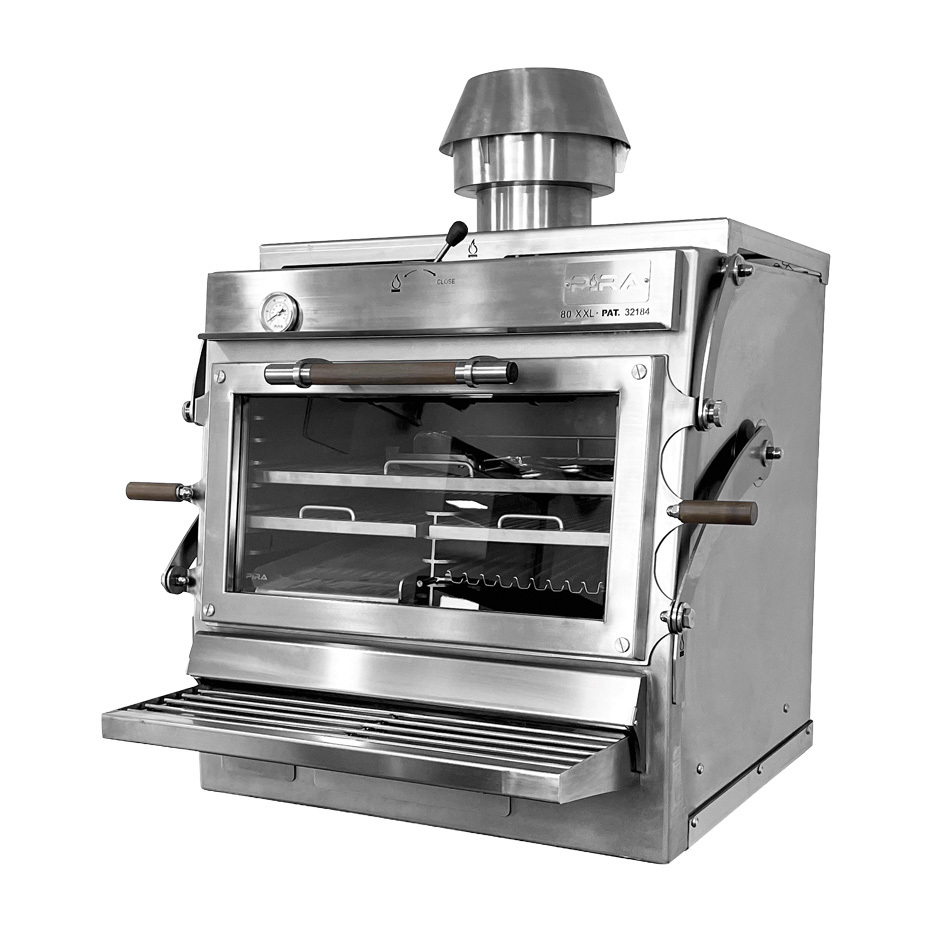 Piec grillowy węglowy SILVER 80 XXL ED z drzwiami lift-up, 1030x787 mm | Pira, 490.108 1