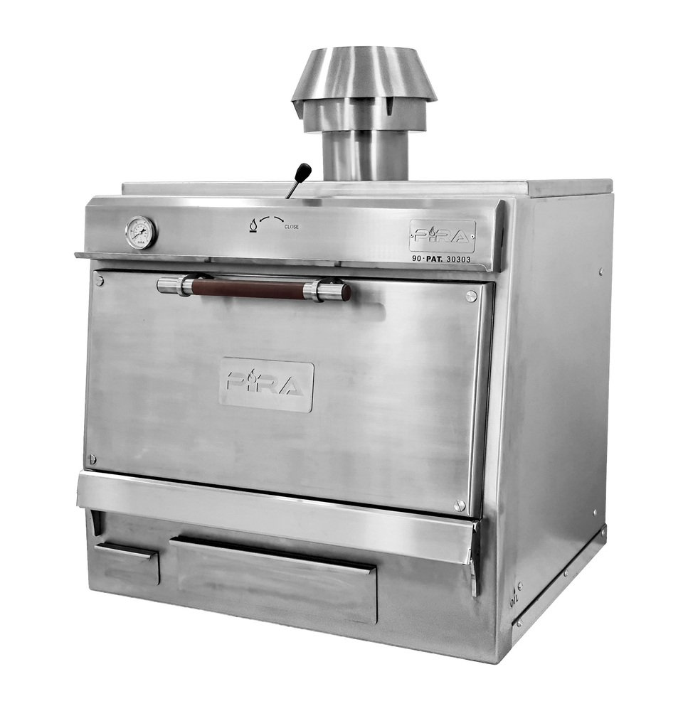 Piec grillowy węglowy SILVER 90 SD z drzwiami pełnymi, 910x795 mm | Pira, 500.106 1