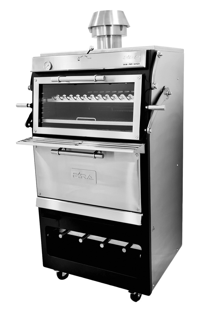 Piec grillowy węglowy PIRA 90D LUX z komorą do wolnego pieczenia | Pira, 170.108 1