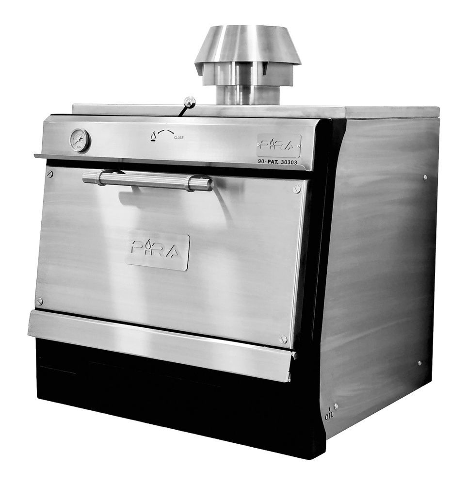 Piec grillowy węglowy LUX 90 SD z drzwiami pełnymi, 910x735 mm | Pira, 500.103 1