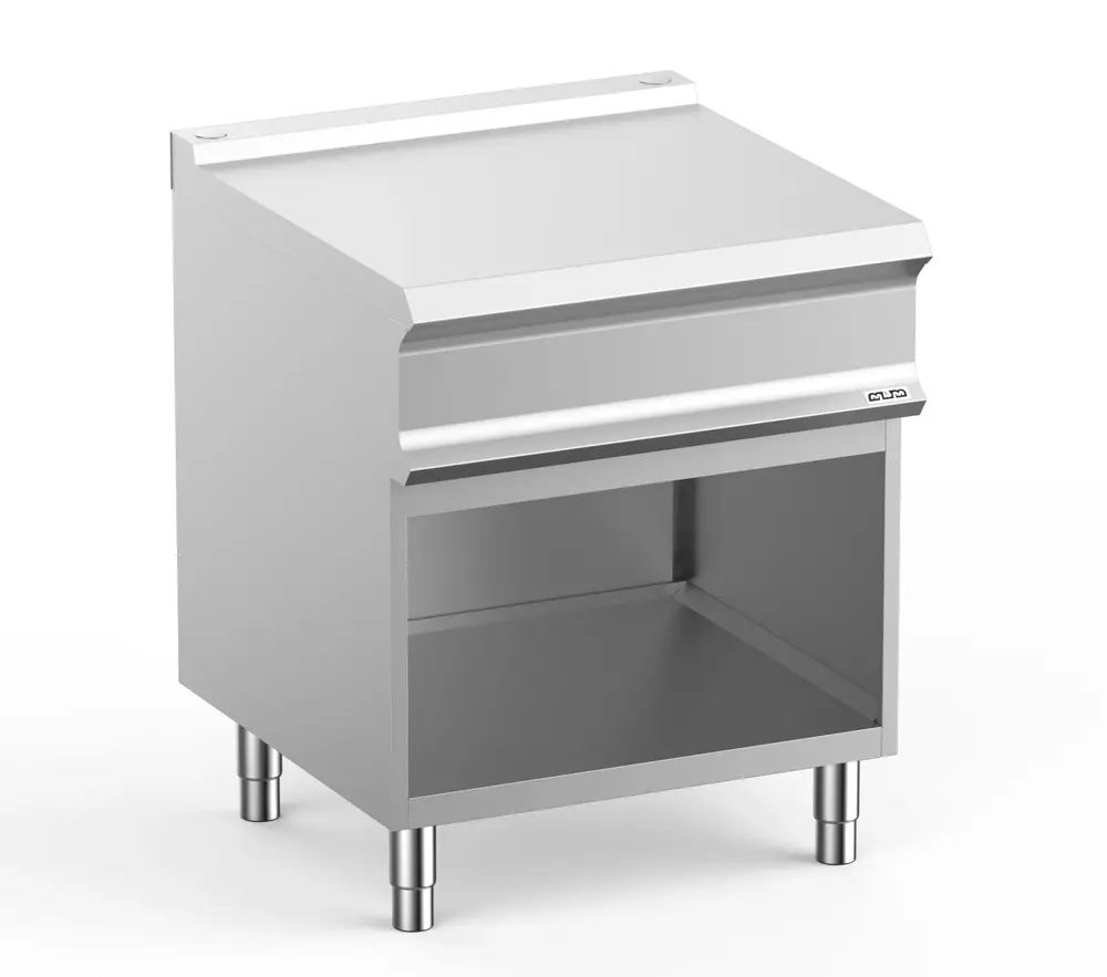 Blat neutralny linia DominaPro 700 szer. 700 mm, na podstawie z trzech stron zamkniętej | Grafen, GRN77A 1