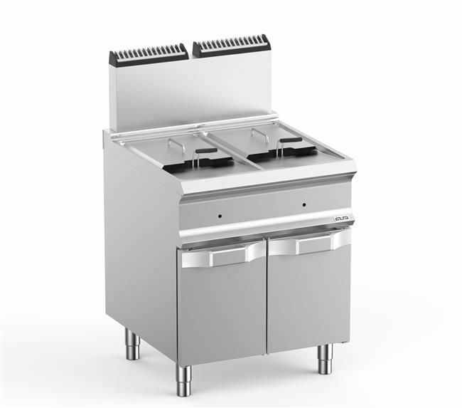Frytownica gazowa z szafką 2 x 14 l, linia DominaPro 700 | Grafen, GRFRG77A 1