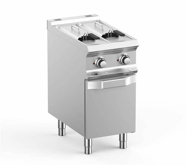 Frytownica elektryczna z szafka - 7l + 7l, linia DominaPro 700 | Grafen, GRFRE74A2V 1