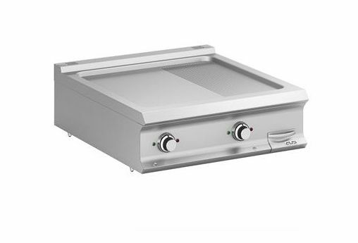 Płyta grillowa elektryczna 2/3 gładka 1/3 ryflowana podwójna nastawna linia Domina Pro 900 | MBM, FTBE98TLR 1