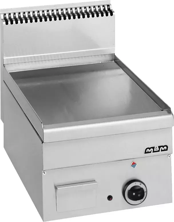 Płyta grillowa gazowa, stołowa  400x600 - gładka, Minima 600 | MBM, GFT46L 1
