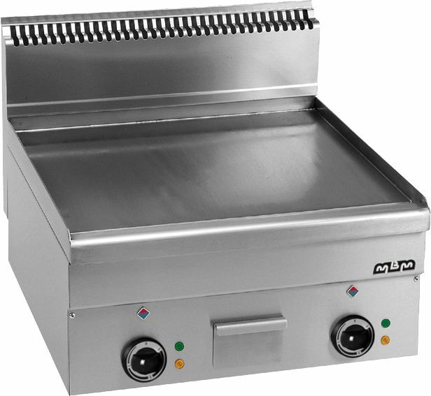 Płyta grillowa elektryczna, stołowa  600x600 - gładka, Minima 600 | MBM, EFT66L 1