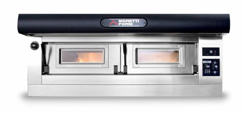 Elektryczny piec jednokomorowy P120 C z okapem i bazą  | Moretti Forni, MFP120CM 1
