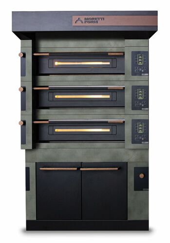 Piec trzykomorowy S100 Icon z okapem i komorą rozrostu H=700mm | Moretti Forni, MFSI100TL 1