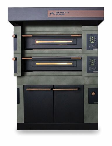 Piec dwukomorowy S105 Icon z okapem i komorą rozrostu H=900mm | Moretti Forni, MFSI105DL 1