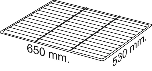 Półka ze stali nierdzewnej, 650x530 mm Mod. 700-1500 / 700-1500 panorama | Meatico, PA0002 1