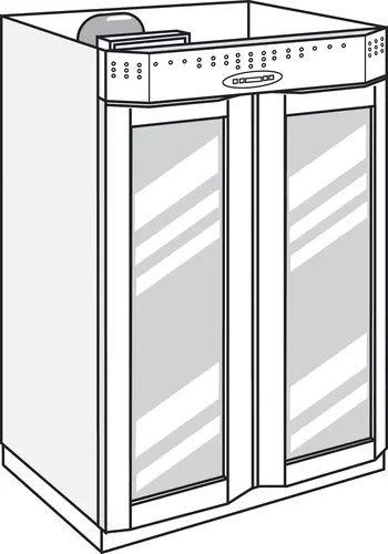 Cokół ze stali nierdzewnej - komplet z 3 stron. Przeznaczenie: szafa 2-drzwiowa 1500 L INOX, 1500 L GLASS, 1500 L VIP |... 1