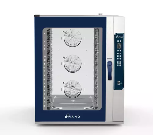 Piec konwekcyjno - parowy Nano Drive 12 x GN1/1 sterowany elektronicznie, z systemem myjącym i z sondą | Grafen NANO, 219133 1
