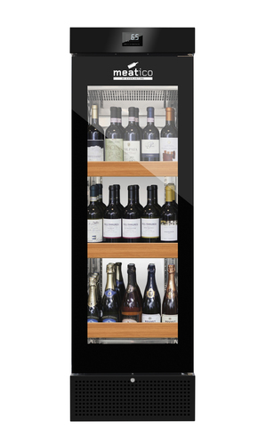 Szafa do wina WINE 400 BLACK GLASS | Meatico, ACN538 1