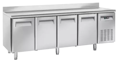 Stół mroźniczy 4 drzwiowy, głębokość 600mm, z rantem 100mm na blachy 325x410mm | CoolHead, SF4200 1