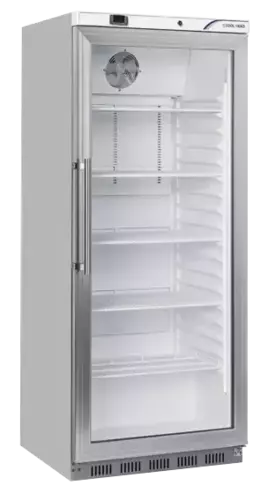 Szafa chłodnicza przeszklona GN 2/1, 600 l, stal nierdzewna | CoolHead, QRXG600 1