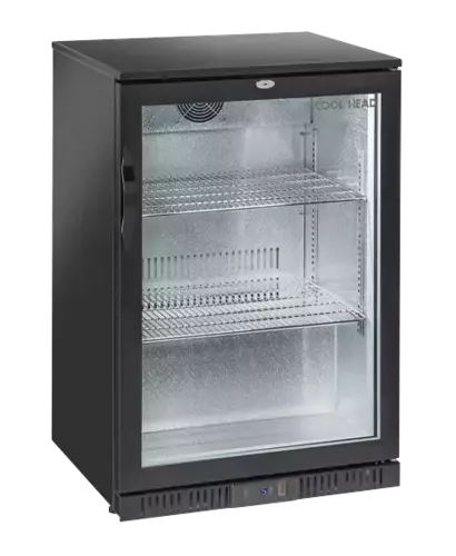 Lodówka minibar czarna, jednodrzwiowa 133 l (wys. 900 mm) | CoolHead, BBC138 1