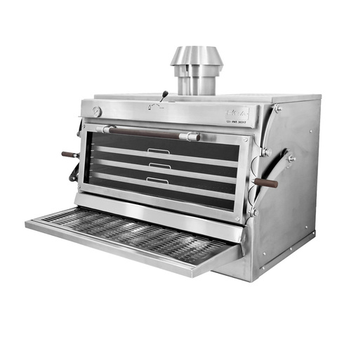 Piec grillowy węglowy SILVER 120 ED z drzwiami lift-up, 1430x835 mm | Pira, 120.107 1