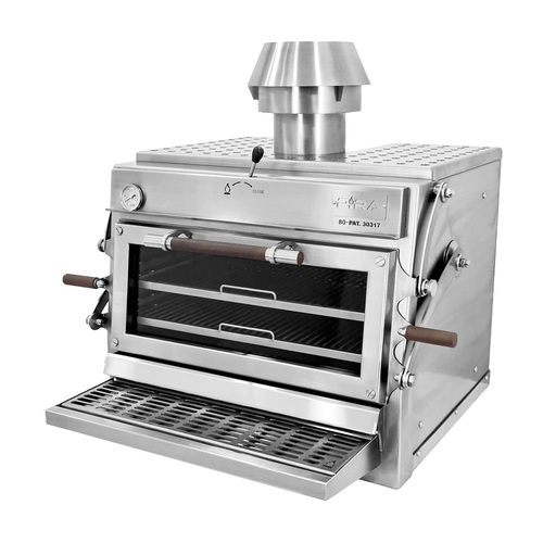 Piec grillowy węglowy SILVER 80 ED z drzwiami lift-up, 1030x722 mm | Pira, 490.107 1