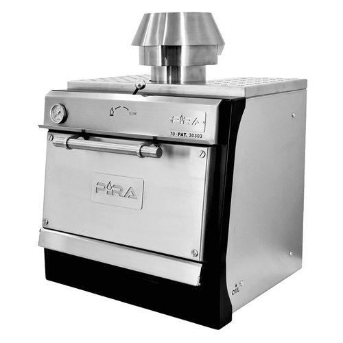 Piec grillowy węglowy LUX 70 SD z drzwiami pełnymi, 706x555 mm | Pira, 450.103 1