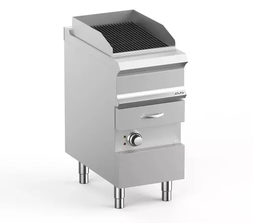 Grill wodny elektryczny pojedynczy na podstawie z szufladą na wodę, linia DominaPro 700 | Grafen, GRWGE74A 1