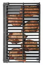 Podwójny ruszt Speedy Grill do pieców z zawiasem po szerszej stronie 1